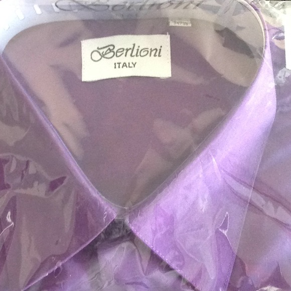 Berlioni Men's Basic Short Sleeve Dress Shirt - Button Down, Solid Color, All Sizes